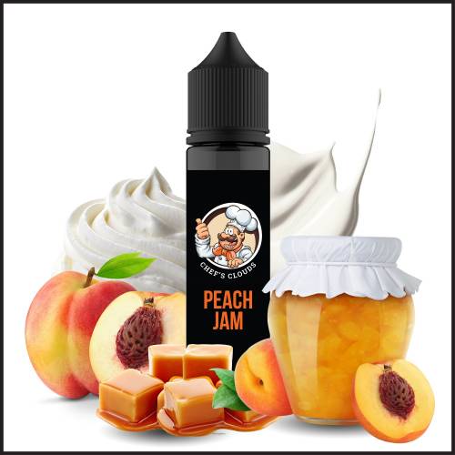 CHEFS CLOUDS PEACH JAM SHOT 60ML